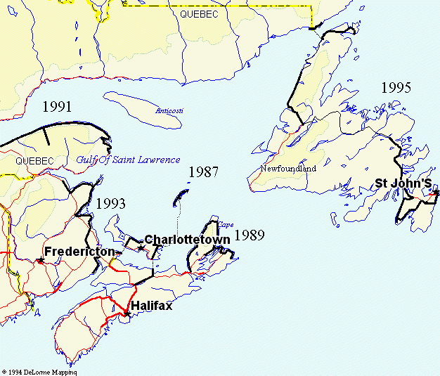 Carte des Maritimes